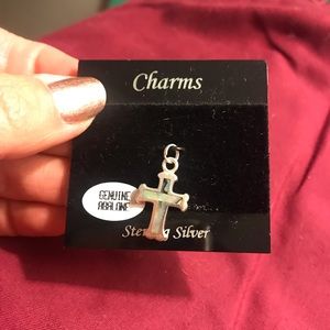 Albalone Cross Charm